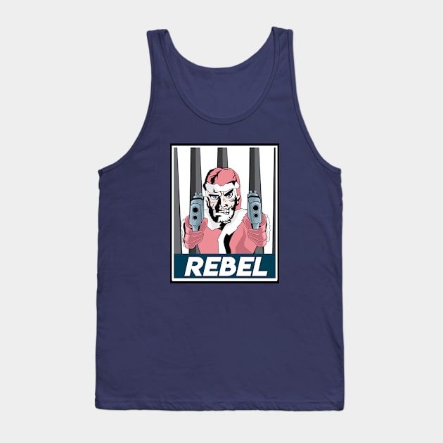 Rebel Santa Prison Break Tank Top by FungibleDesign